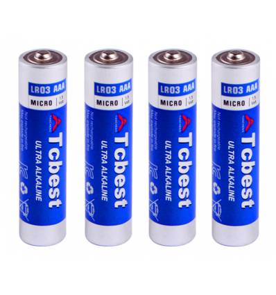 Alkaline batterier - AAA - pakke med 4 stk.