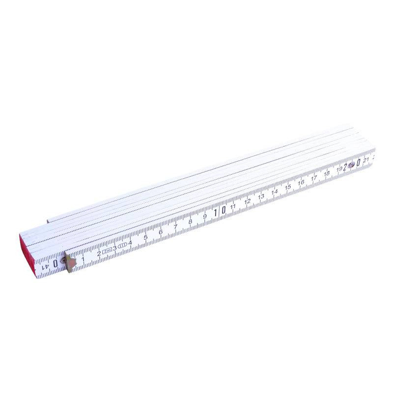 Tommestok træ - 2 meter - med vinkelmåler