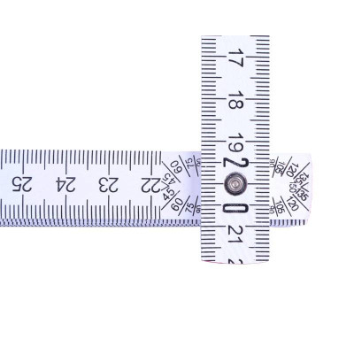 Tommestok træ - 2 meter - med vinkelmåler