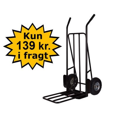 Sækkevogn med udfaldsrampe - 250 kg
