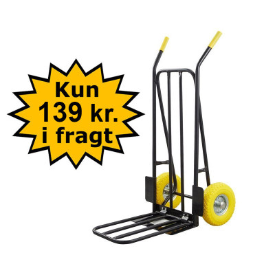 Sækkevogn - 250 kg - med punkterfrie hjul
