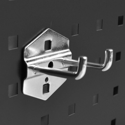Krog - dobbelt - 50 mm - til hulplade (10 x 10 mm)