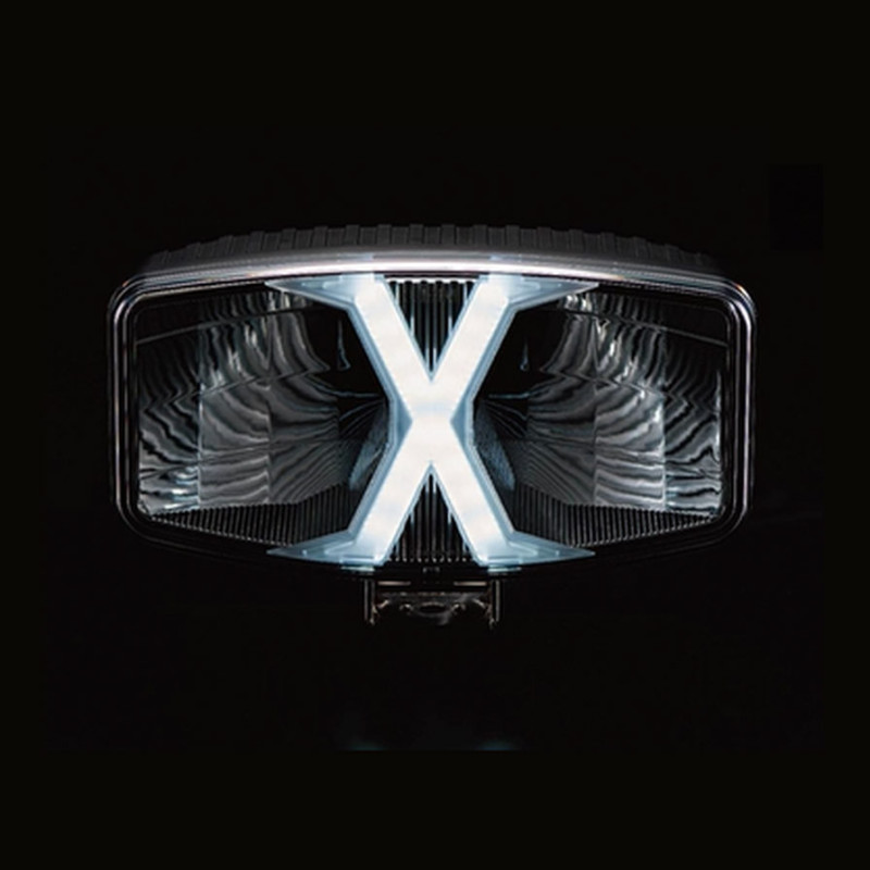 Projektør/kørelys LED 33 watt - med X kørelys - 12/24 volt