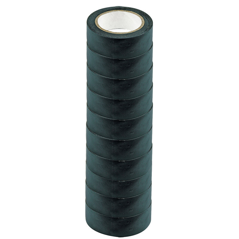 Sort tape - bredde 19 mm - 10 stk.