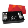 Store baglygter 2 stk - 218 x 140 mm - uden pærer