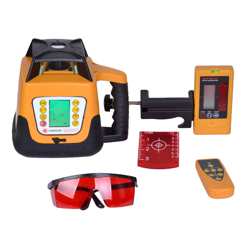 Rotorlaser med digital display + trefod + stadie