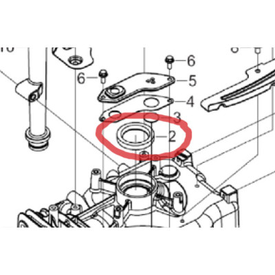 Simmerring til 13 hk Rato motor