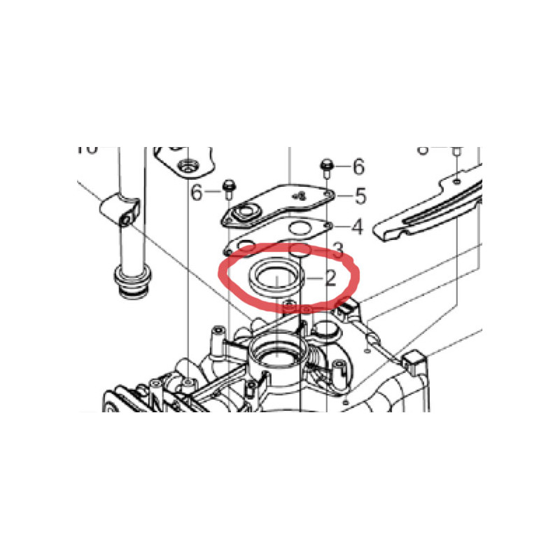 Simmerring til 13 hk Rato motor