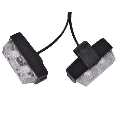 Blitzlys orange med 8 lamper + fjernbetjening