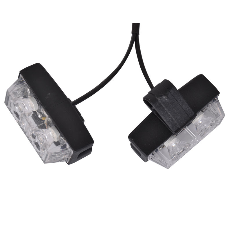 Blitzlys orange med 8 lamper + fjernbetjening