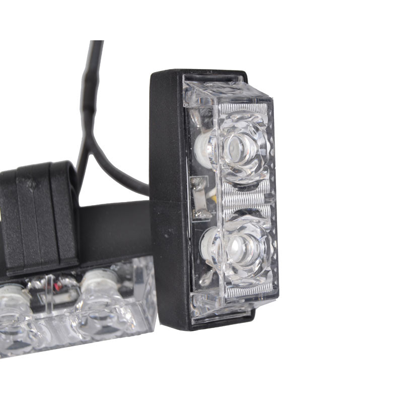 Blitzlys orange med 8 lamper + fjernbetjening