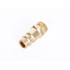 Trykluft nippel han - 1/4" udvendigt gevind - bronze
