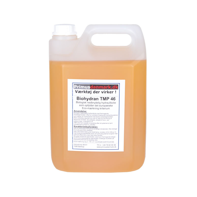 Hydraulikolie - biologisk nedbrydelig 5 liter