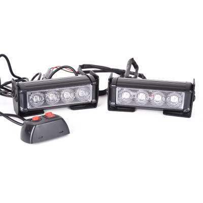 2 x LED Blitzlys med beslag