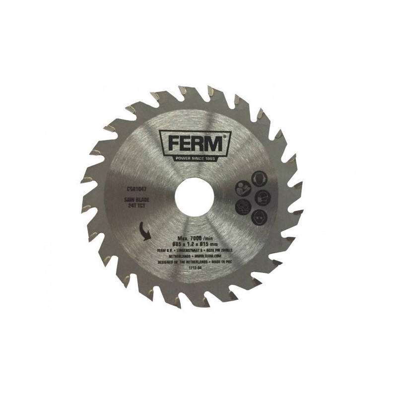 Ø85 mm TCT savklinge til Ferm dyksav CSM1043