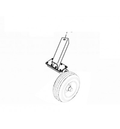 Hjulophæng til minigraver 48102 - højre side